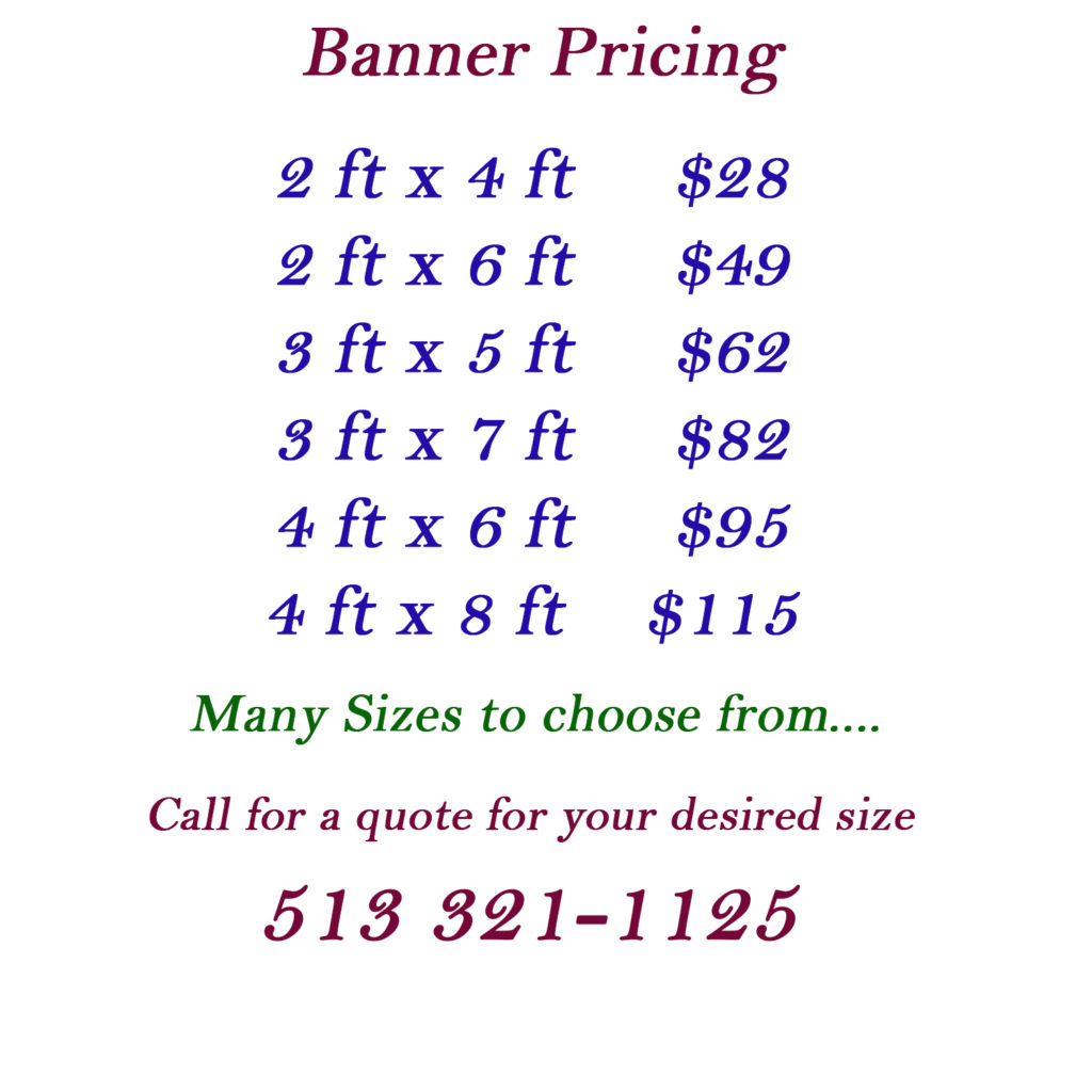 Banner pricing
